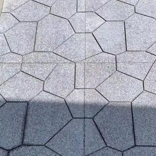 冰裂纹石材地面铺装钰泽石材