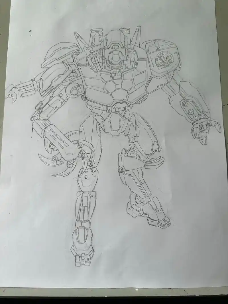 简单马克笔,暴风赤红.