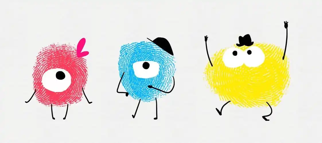 指纹小人角色设计|插画|概念设定|小蜜蜂画漫画 - 原创作品 - 站酷