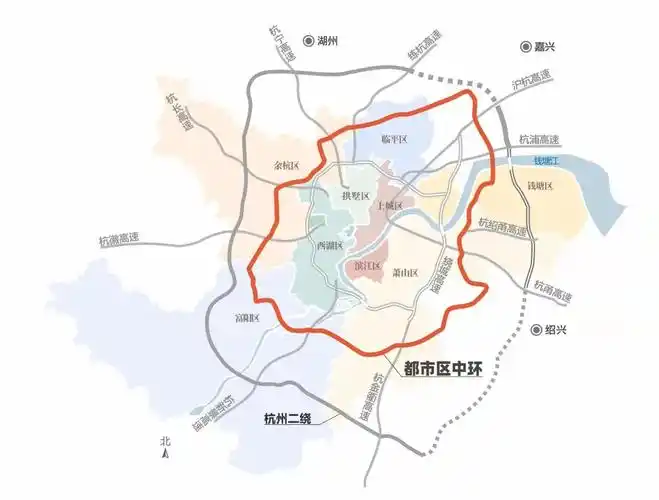 杭州"三环"示意图