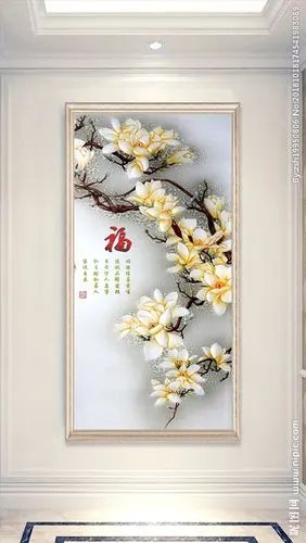 牡丹花玄关图片