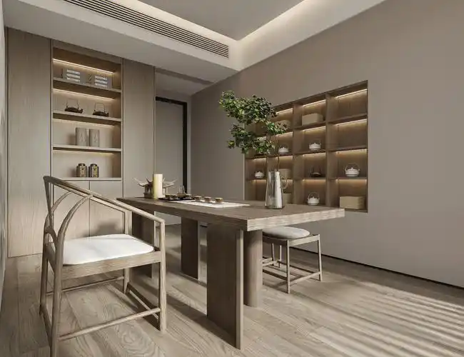 轻奢和新中式茶室锦绣香江