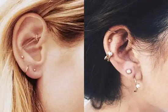 多打几个耳洞 正流行的简练精致穿耳美学|耳洞|耳环_新浪时尚_新浪网