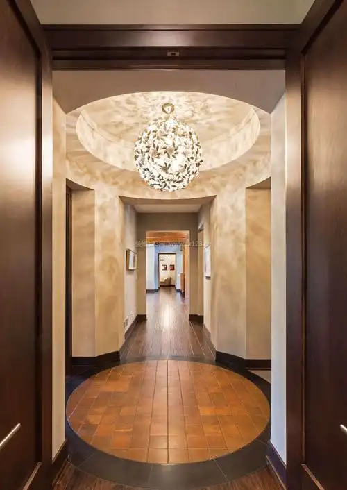 最新房屋室内圆形吊顶装修效果图大全