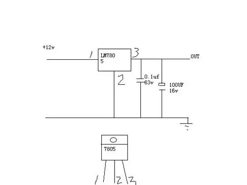 谁有12v转5v 的 直流稳压模块电路图 ,最好有详细参数.