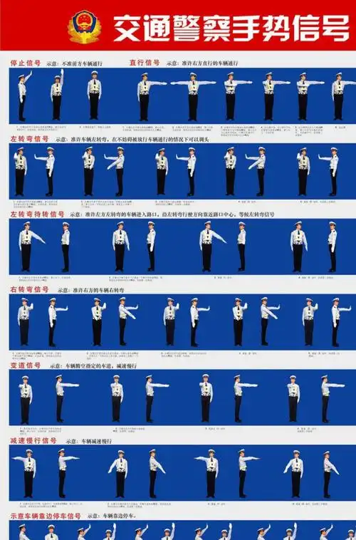 第1页 (共11页,当前第1页) 你可能喜欢 交通警察指挥手势 道路交通