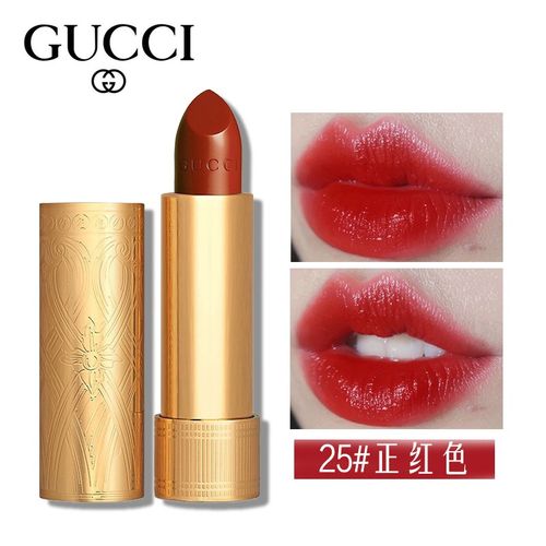 古驰(gucci) 倾色华缎唇膏金管滋润保湿缎光口红520情人节礼物送老婆