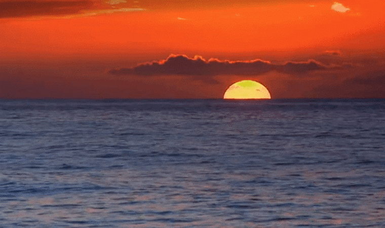 gif动图音画制作必备海边夕阳
