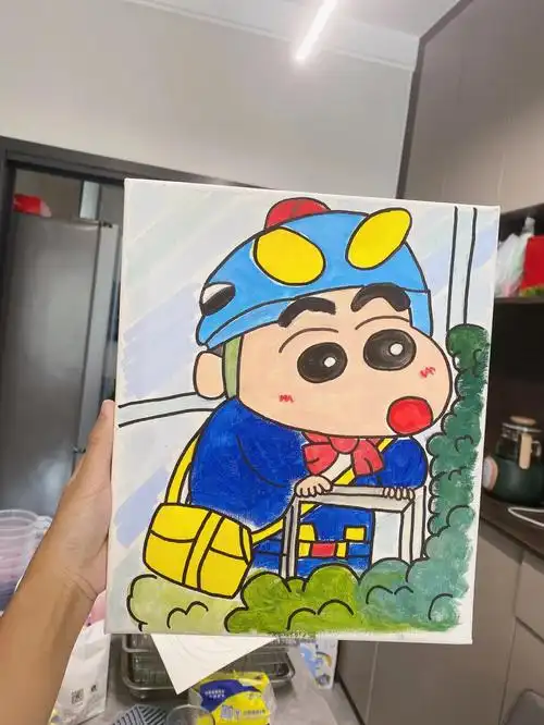 蜡笔小新绘画简笔画