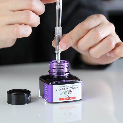 包邮正品法国herbin钢笔墨水系列天然植物染料笔用墨水