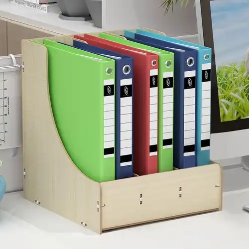 收纳办公桌文件夹整理新货学生办公室置物架桌面文具文具收纳盒