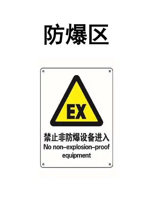 防爆区安全标识