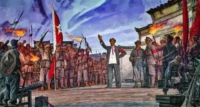 秋收起义(油画) 孙向阳