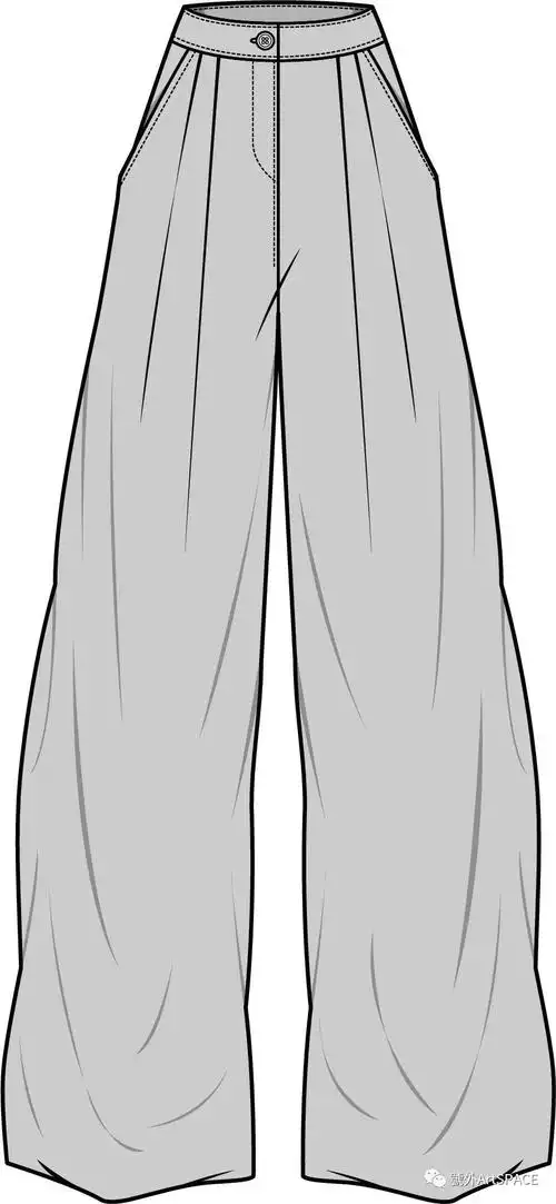 60例裤子平面款式图分享