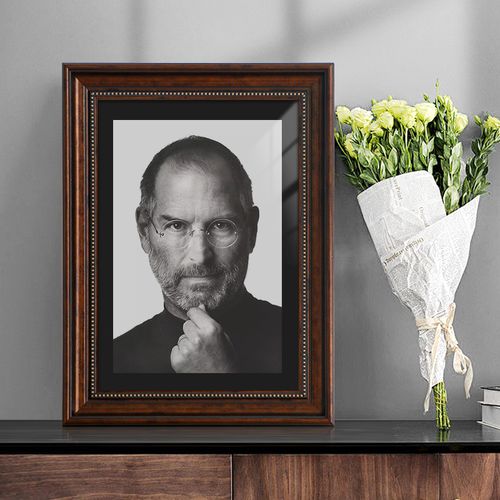 25元遗像相框实木照片打印冲洗遗照相框42.