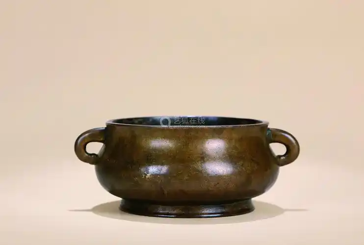 清 铜蚰耳宣德炉