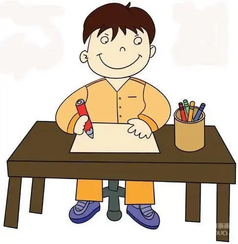 端正坐姿简笔画幼儿端正坐着简笔画坐板凳的小朋友简笔画小朋友坐姿