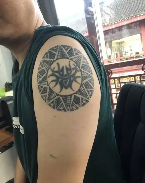 玛雅图腾修改纹身图片_手臂图腾纹身图案