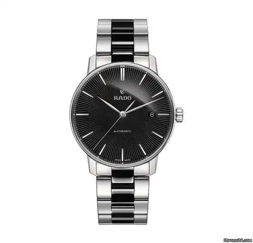 雷达(rado) coupole classic auto black dial two-tone stainless