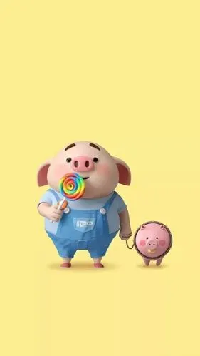 刷爆抖音的猪猪壁纸!