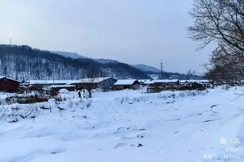 真正的东北乡村雪景