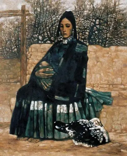 【油画】程丛林《大凉山彝民》系列