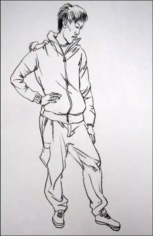 速写中全身人物的绘画步骤_北京央美艺捷_零二七艺考