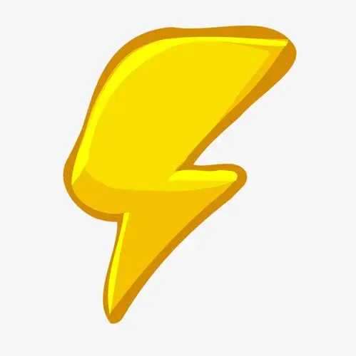 动漫卡通手绘闪电漫画风格特效免抠立体元素