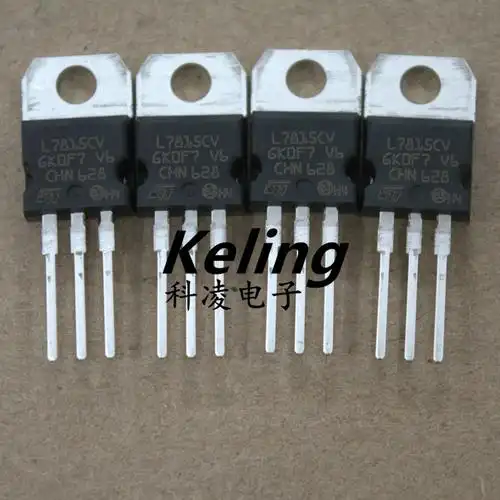 全新进口st意法 三端稳压 三极管 lm7815cv 稳压ic l7815cv 15v