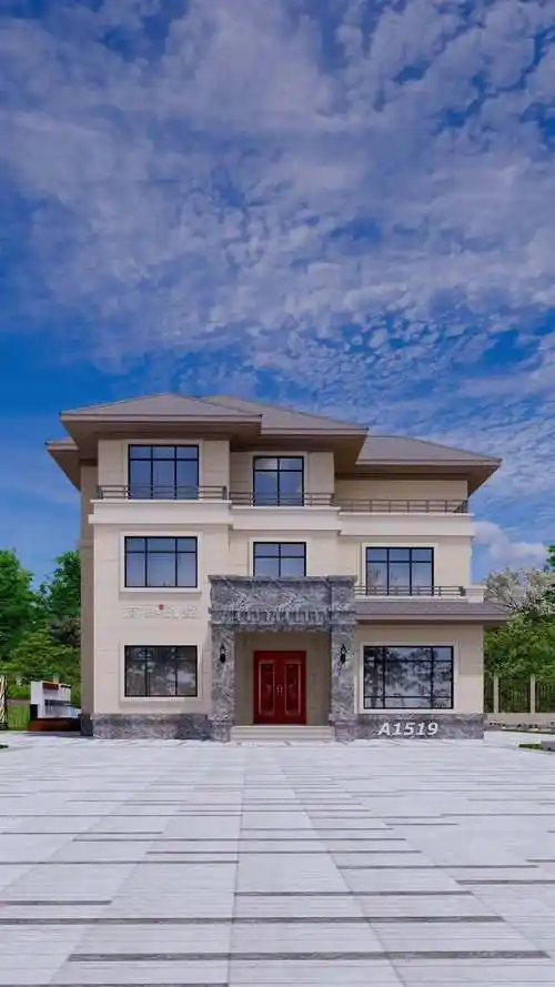 两层半带阁楼设计房屋,我的农村别墅