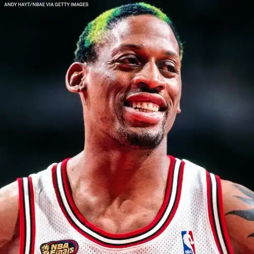 公牛时期罗德曼的花式染发