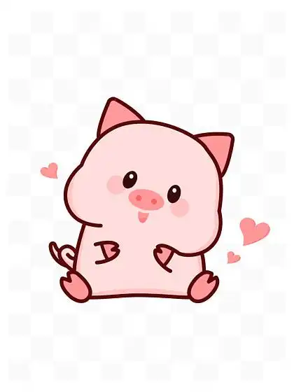 猪370583776十二生肖可爱卡通呆萌动物之未羊837716125表情包可爱人物