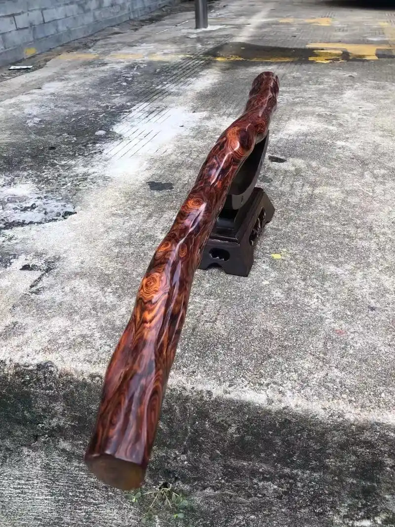 海黄虎皮纹 360度 满鬼眼横财 长87cm 直径5.2cm - 抖音