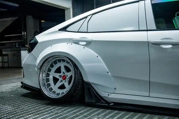 膜呗改色案例本田思域改色膜珍珠白色真的让你一见倾心