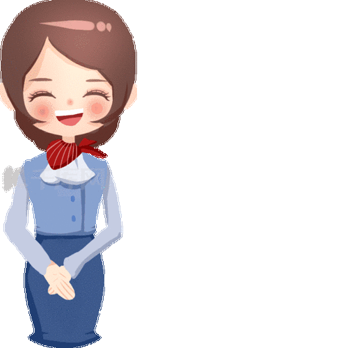 礼仪迎宾小姐接待介绍服务业动图gif