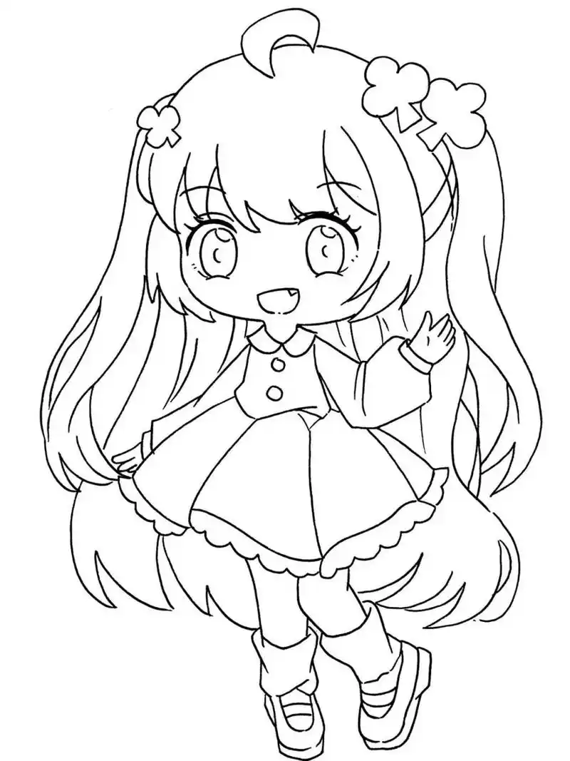 初级动漫女生人物|动漫素材(附线稿) 临摹标明出处