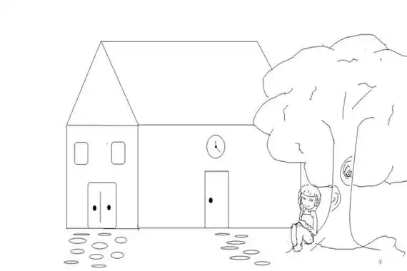 如何进行房树人测验一幅画看透你的心绘画心理分析