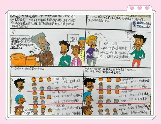 不负寒假好时光 特色作业促成长——五年级"数学四格漫画"优秀作品展-