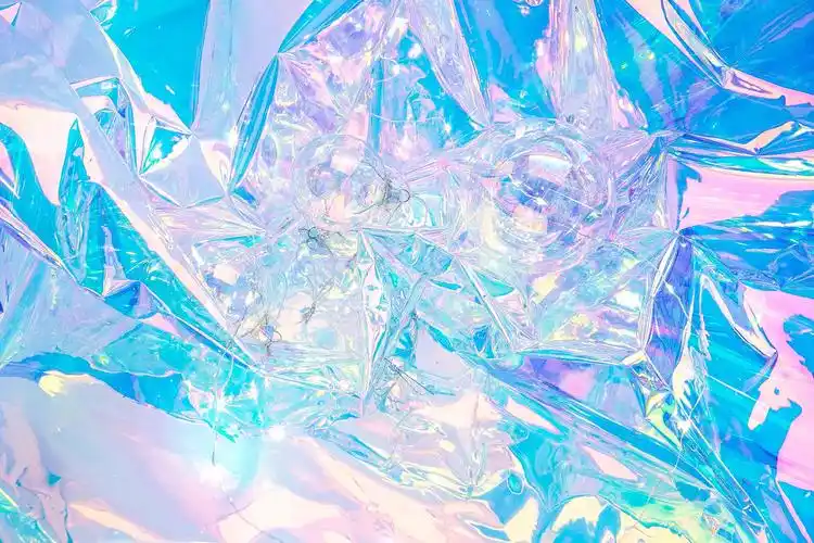 幻彩镭射布pvc背景布少女写真影楼