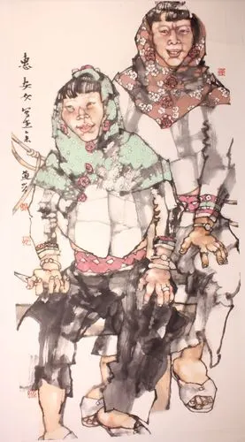 《惠安女》 136×68cm 2015年