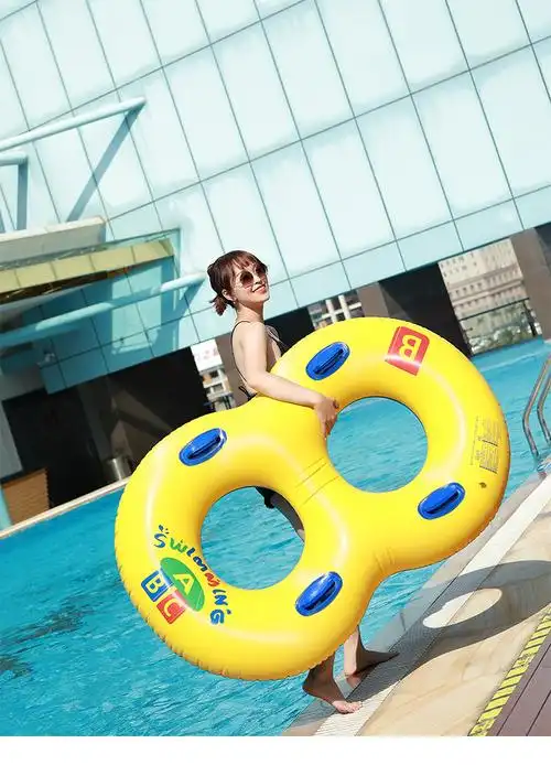 泳圏成人游泳圈成人大人加厚大号胖子救生圈充气水泡红泳圈女腋下乳