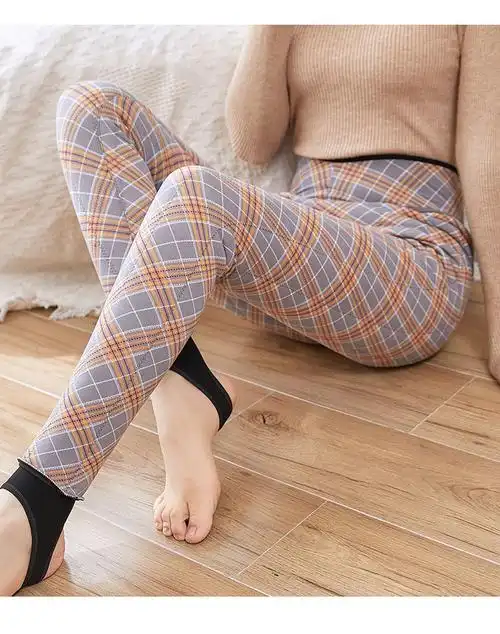 羊毛棉裤女外穿秋冬超厚高腰踩脚保暖裤东北特厚加绒加厚打底裤冬肤色