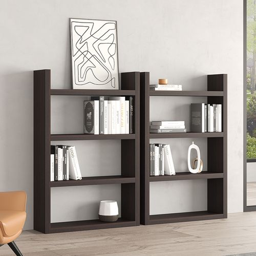 落地书架书柜办公室置物架收纳架实木小书架网红矮柜隔断书房家具