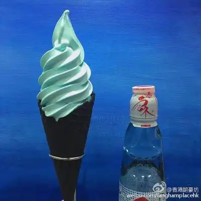 蓝色雪糕
