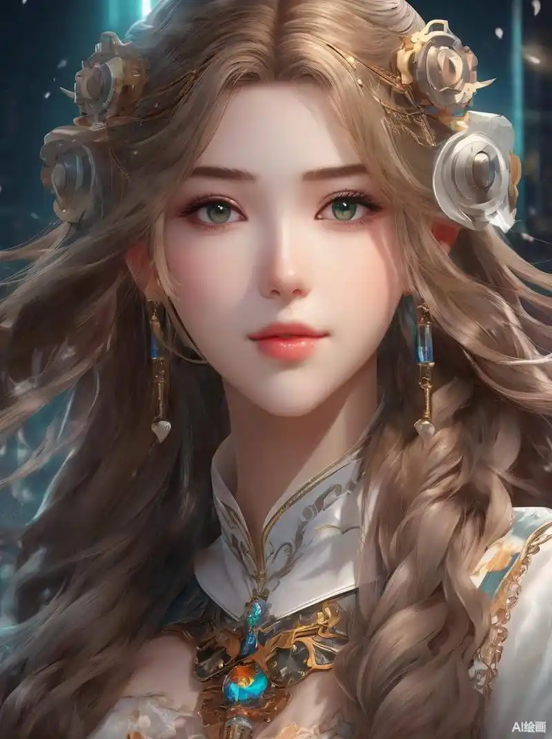 9415蓝天白云下,那位白衣飘飘的长发女子,仿佛是从天而降的仙子.