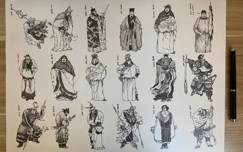 【手绘】《水浒传》梁山好汉_哔哩哔哩_bilibili