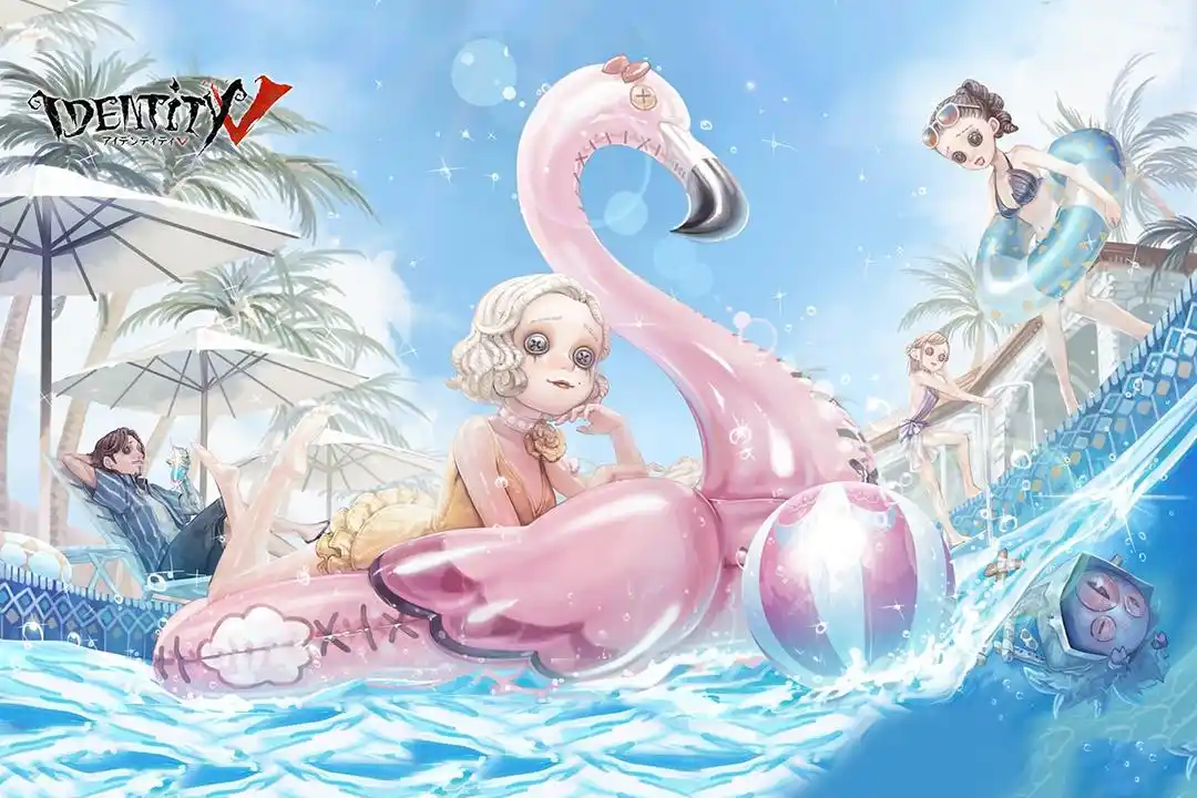 第五人格:清凉画风讨人喜,日服发布泳装贺图,是re-swim保守了