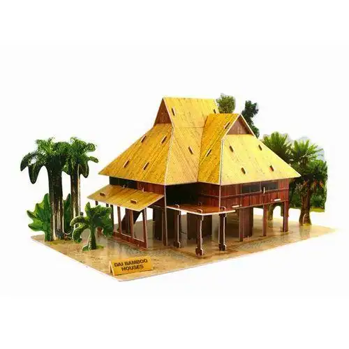 zhen mo xing傣族别墅设计图竹楼图片学习简笔画少儿图库中国儿童资源