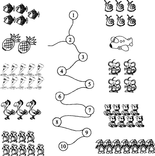 数一数.照样子连一连. 题目和参考答案——青夏教育精英家教网
