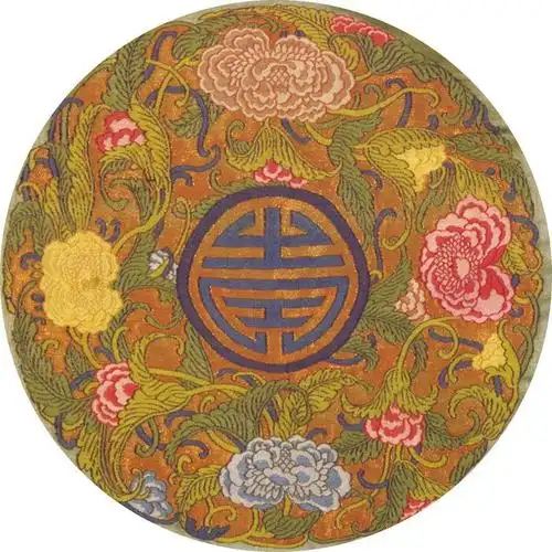 一组古代古典服饰纹样